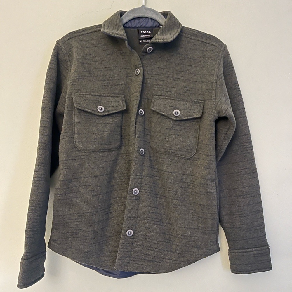 PrAna Fleece Button Up Jacket - XS